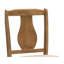 Ensemble de salle à manger 5 pièces en bois de chêne naturel antique, table de salle à manger en bois massif et 4 chaises d'appoint avec coussin, mobilier de salle à manger peu encombrant, brun