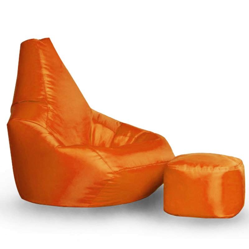 Outdoor Friendly Refillable Bean Bag Set, Orange