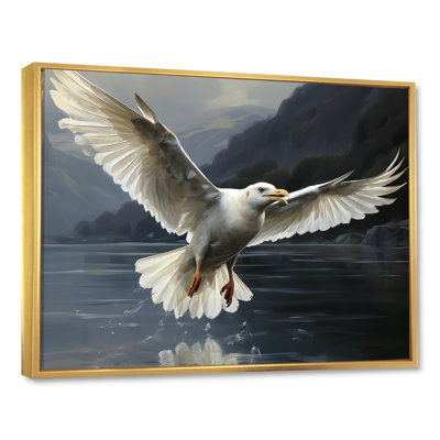 Vol de mouettes - art mural animaux côtiers