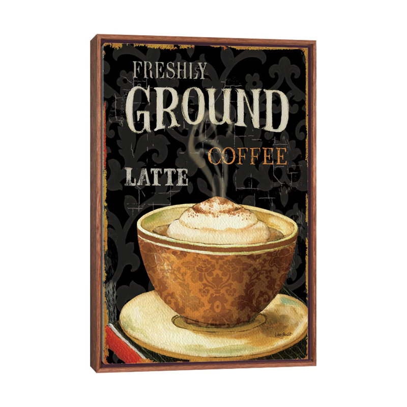«Today's Coffee II» par Lisa Audit - impression d'art graphique, H 40 po x l 26 po x P 1,5 po