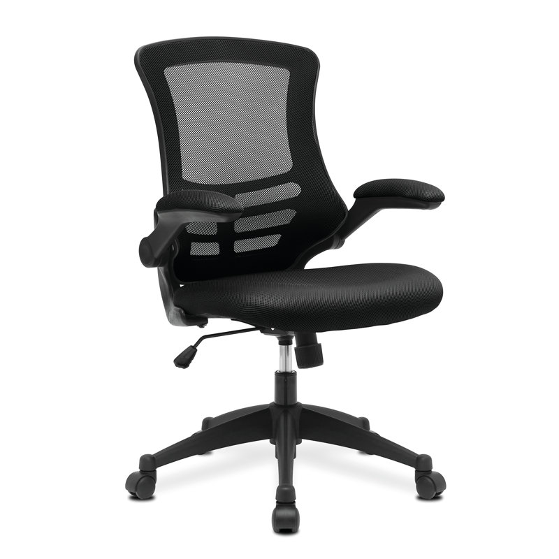 Polyester Blend Office Chair, Black
