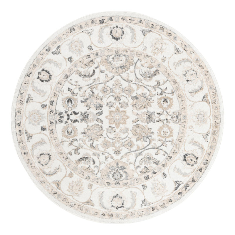 Hilley Oriental Indoor Rug, Round 7'