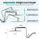 Multi Function Adjustable And Dual Shower Head with Handheld Combo