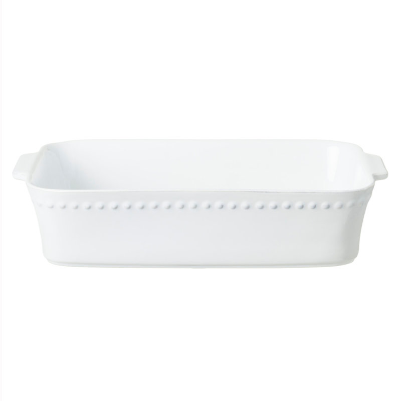 Pearl Rectangle Stoneware Baker