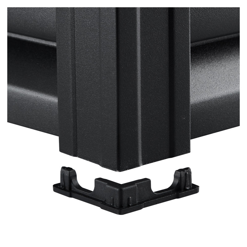 Étagère de garage robuste à 5 niveaux, support réglable en métal noir d'une capacité de 2000 lb pour l'organisation des entrepôts et des sous-sols