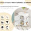 Meuble-lavabo de salle de bain avec lavabo en céramique, porte et tablette ouverte, 24 Vb06-21Whr d'aspect moderne, lavabo blanc 21,6 po, surface droite
