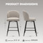 Tabouret de bar pivotant à 360 ° à hauteur de comptoir avec dossier-1941004933