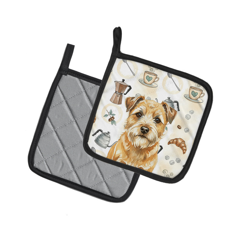 Paire de poignées Wheaten Border Terrier