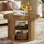 Table basse ronde 31,5 "avec Storge, petite table centrale pour le salon