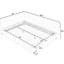 Structure de lit tapissier capitonné, structure de canapé-lit avec dossier et accoudoirs confortables, lit double pour chambre à coucher, salon, velours (80,5 po x 59 po x 30,5 po)-365491861-365491863