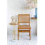 Table d'appoint dorée 13,8 x 13,8 x 24 po avec nœuds en corde et base en marbre blanc (table basse incluse)