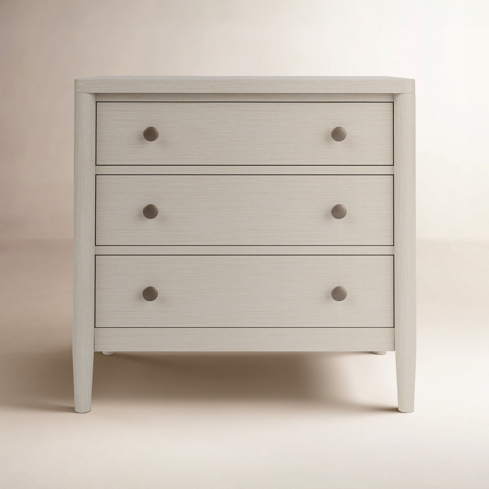 Shannen 3-Drawer Oak Nightstand