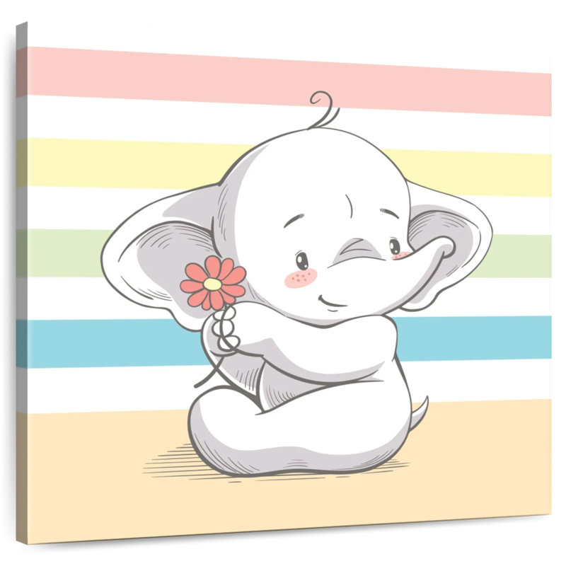 Ashelle belle éléphant, H 16 po x l 16 po