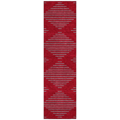Norelia Red Washable Indoor-Outdoor Rug - 