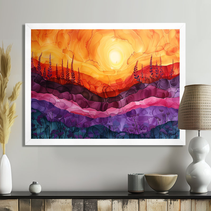 Charpentier - Rainbow Wall Art Print, H 16 po x l 32 po x P 1 po, Toile encadrée blanche avec une seule photo