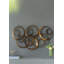 Décoration murale feuille d'or 38,5 x 22 x 4,2 po Seretha