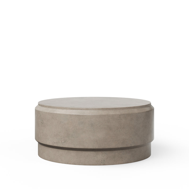 Cassis Single Coffee Table, Concrete