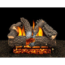 Vented Gas Logs With Remote | Wayfair
