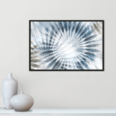 Dance of the Rays II - Blue Version Print par Eva Watts
