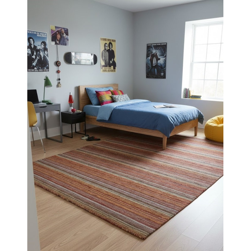 Performance Wool Striped Indoor Rug