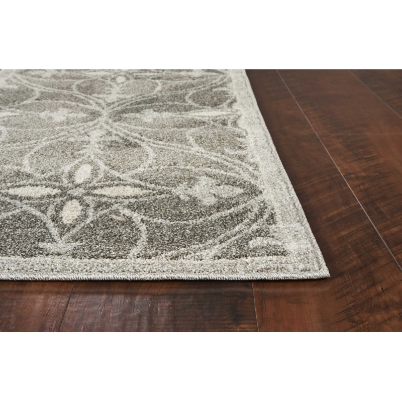 Tapis gris Glennys, Rectangle 7 pi 7 po x 10 pi 10 po