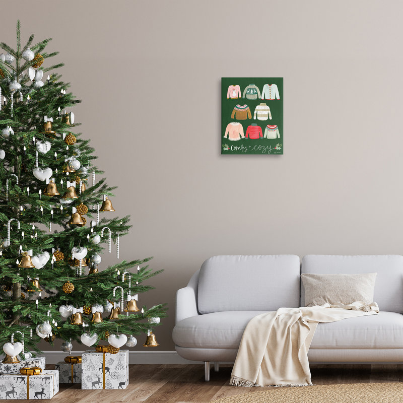"Comfy & Cozy Swillers", art mural sur toile par Katie Doucette, H 20 po x l 16 po