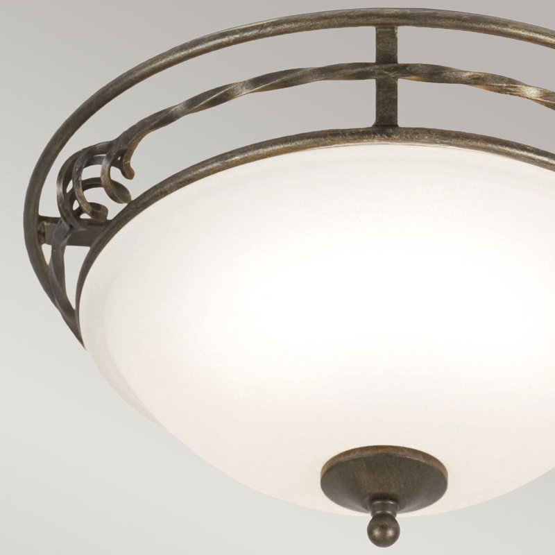 Sackler Glass Flush Mount, Gold