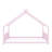 Metal House Bed Frame with Classic Roof Design-129109605