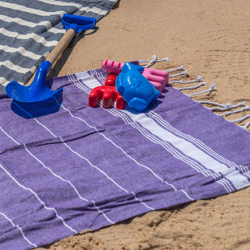 Nicola Spring - Turkish Cotton Children's Towels - 100 x 60cm, Yellow/Purple/Pink