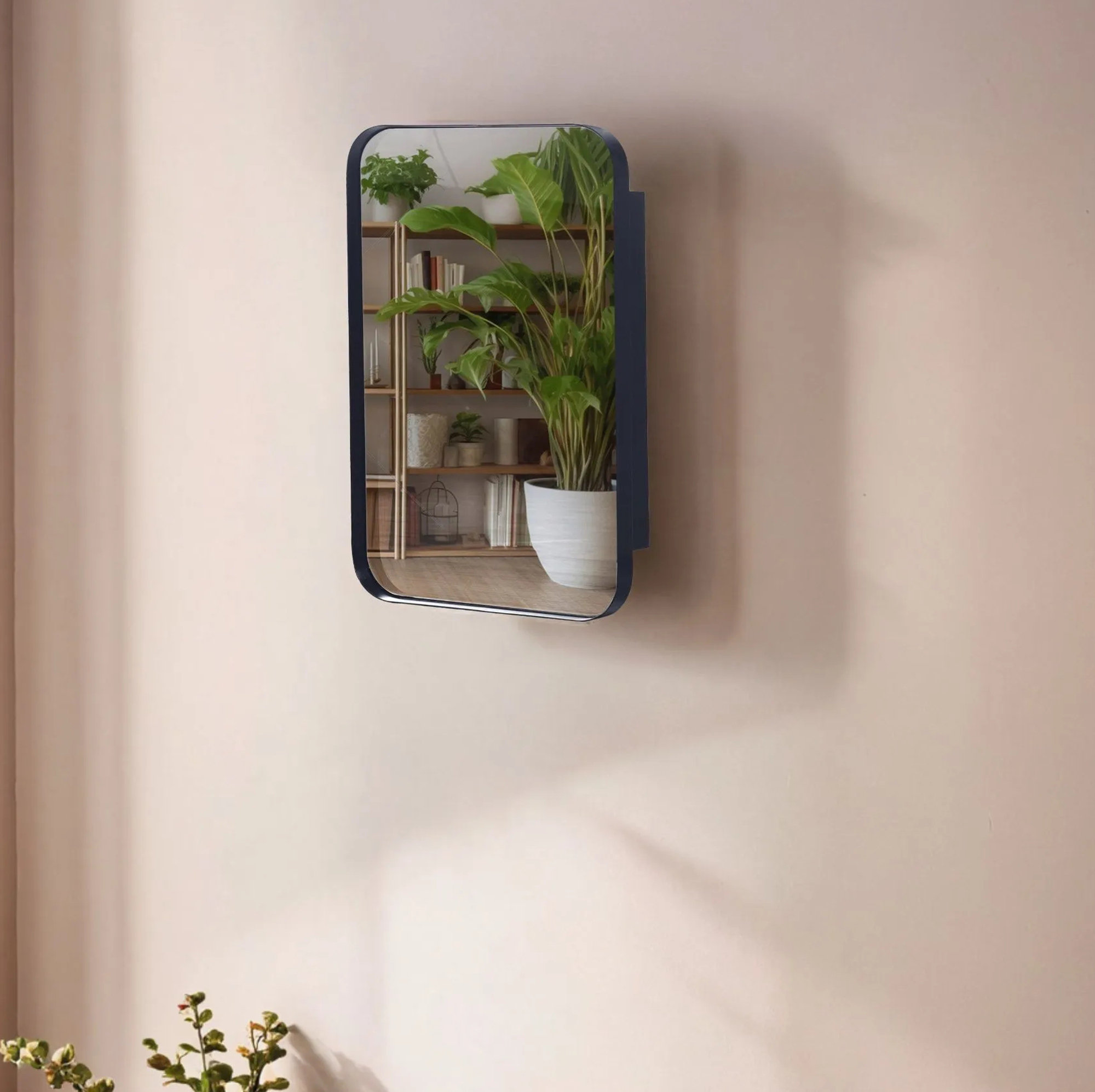 Latitude Run® 16X24 Inch Recessed Metal Framed Medicine Cabinet With ...
