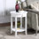 Table de bout avec rangement Carbin