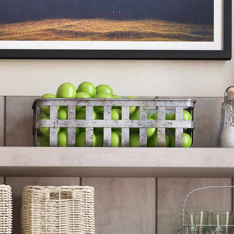 3‑Piece Open Weave Metal Baskets