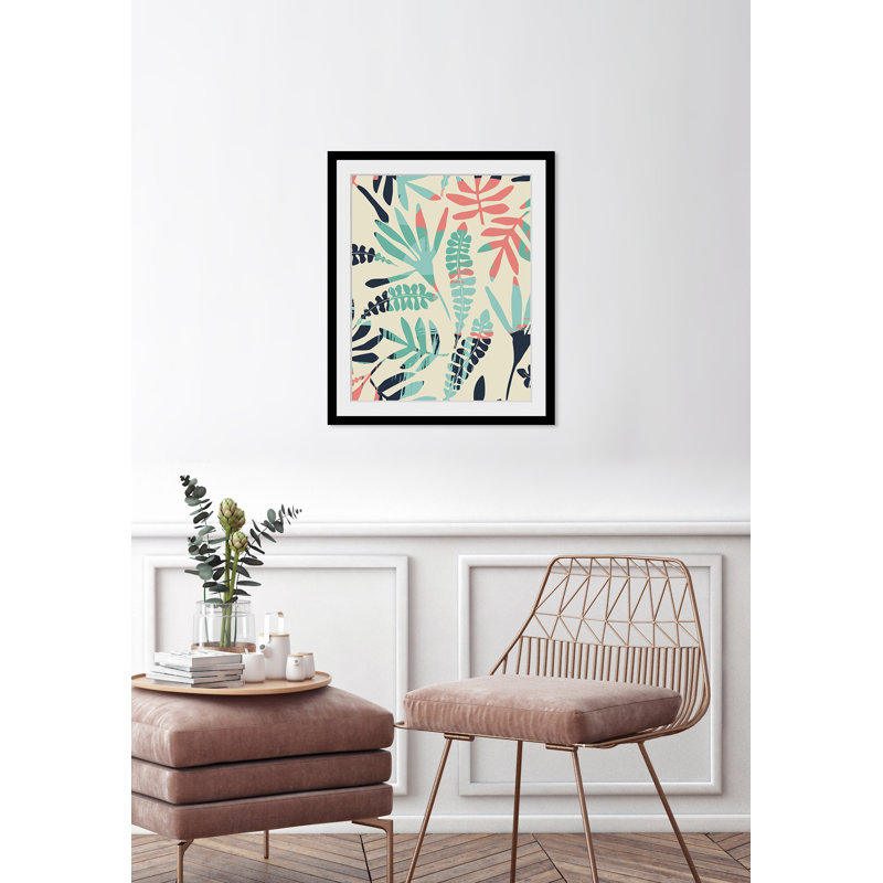 Leaves - Single Picture Frame Print, 60 cm H x 50 cm W