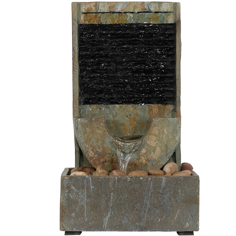 Fontaine de table en ardoise grise moderne Yingling
