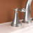 Widespread bathroom faucet with pop-up drain and 2 water supply lines-115744979
