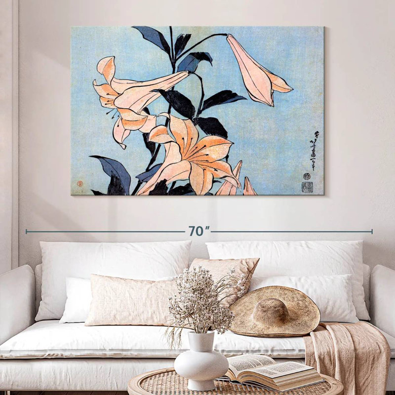 Harnek Lilies 1830, H 34 po x l 51 po