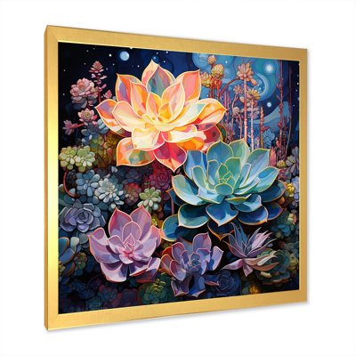 " Green Blue Succulent Serenade II "