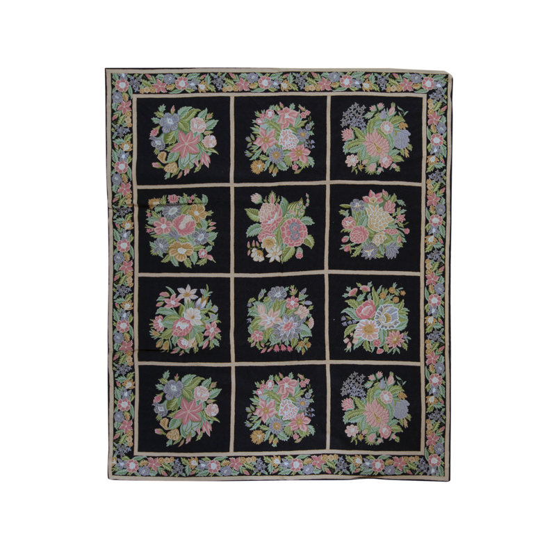 Wool Floral Area Rug
