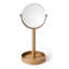 Ayven Round Wooden Framed Vanity Mirror, Contemporary Bathroom Wall Mirror-16795398