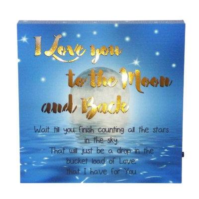 «I Love You To The Moon And Back»