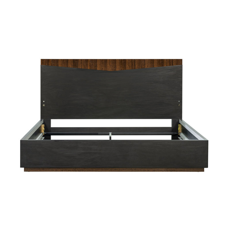 Kayner Bed With LED Lights - Charcoal, King