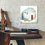  «Snowy postal scène» par Elle Media Group SA, art mural en verre acrylique, 12 po x 12 po