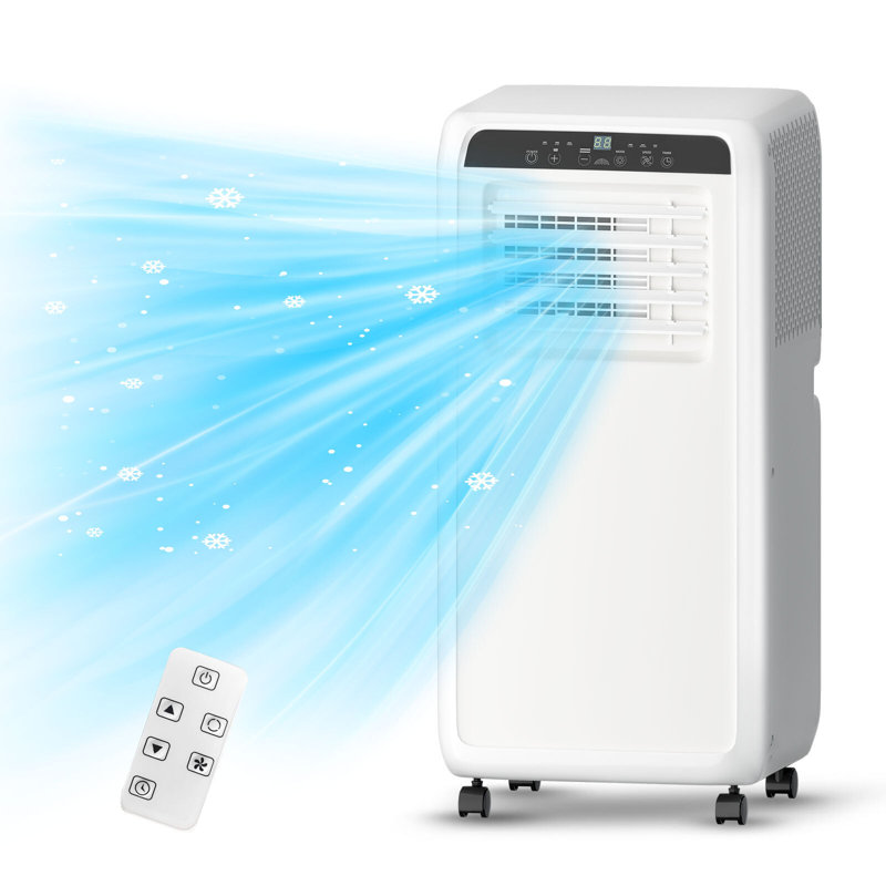 10000 BTU Portable Air Conditioner Window Unit with Remote - 3-in-1 AC, Fan & Dehumidifier for Rooms Up to 400 sq.ft.Quiet, Energy Efficient, Easy Install with Window Kit, Wheels for Bedroom, Office
