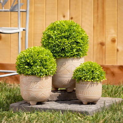 Ensemble de 3 buis ronds en pot 7 po, 9 po et 11,5 po
