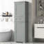 Armoire de salle de bain autoportante moderne Auralyn avec tablette réglable et panneau de fibres à densité moyenne imperméable-126157654