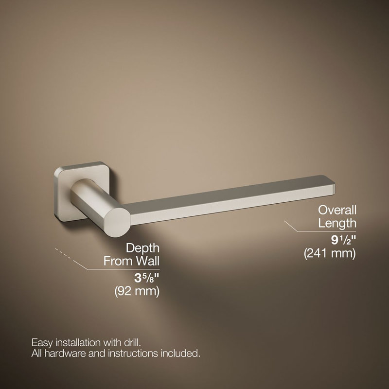 Parallel Towel Arm, Vibrant Brushed Nickel