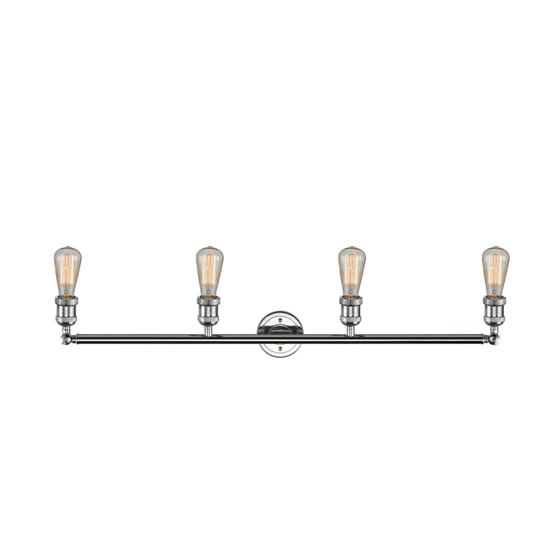 Éclairage pour salle de bain 4 lumières Fixture, DEL, Chrome poli