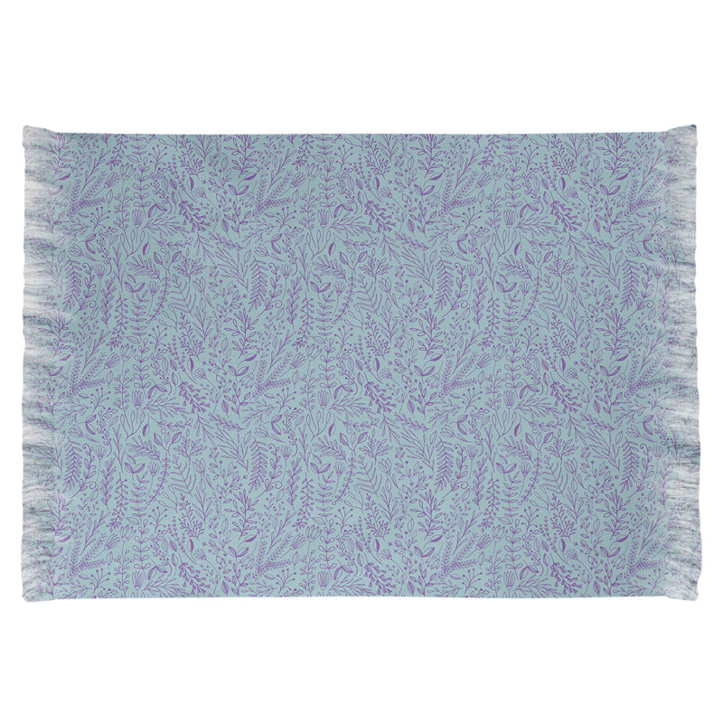 Tapis bleu/mauve ditsy floral Mcguigan, Non