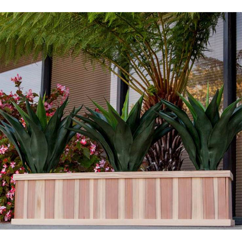 Boîte à fleurs en bois Kymera, H 12 po x l 24 po x P 12 po