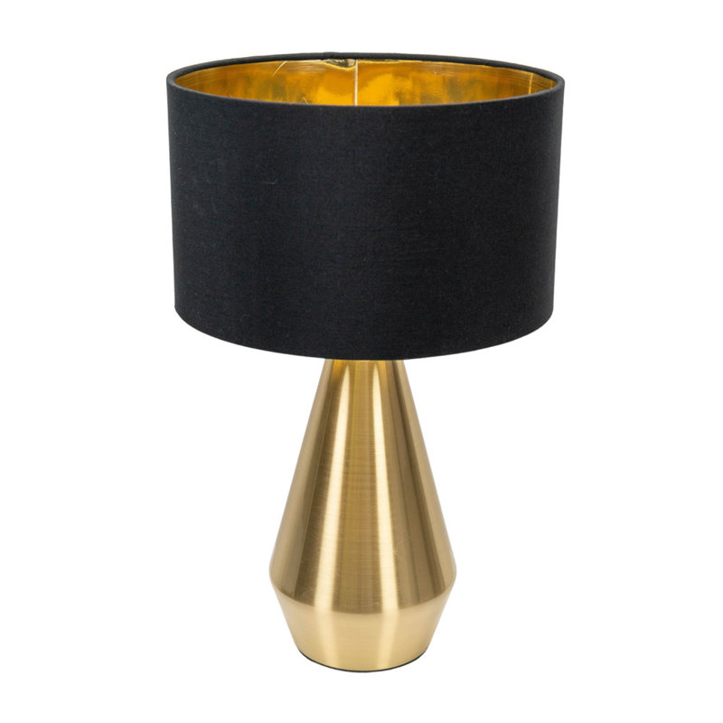 Alamar Metal Table Lamp, Yes, Black 1, Gold